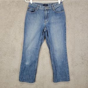 Ann Taylor Womens 4R Low Rise Straight Cotton Blue Denim Special Editions Jeans